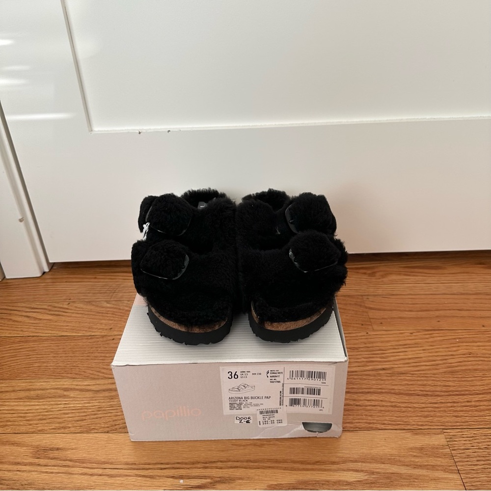 Birkenstock Arizona Teddy Sandals Size 36